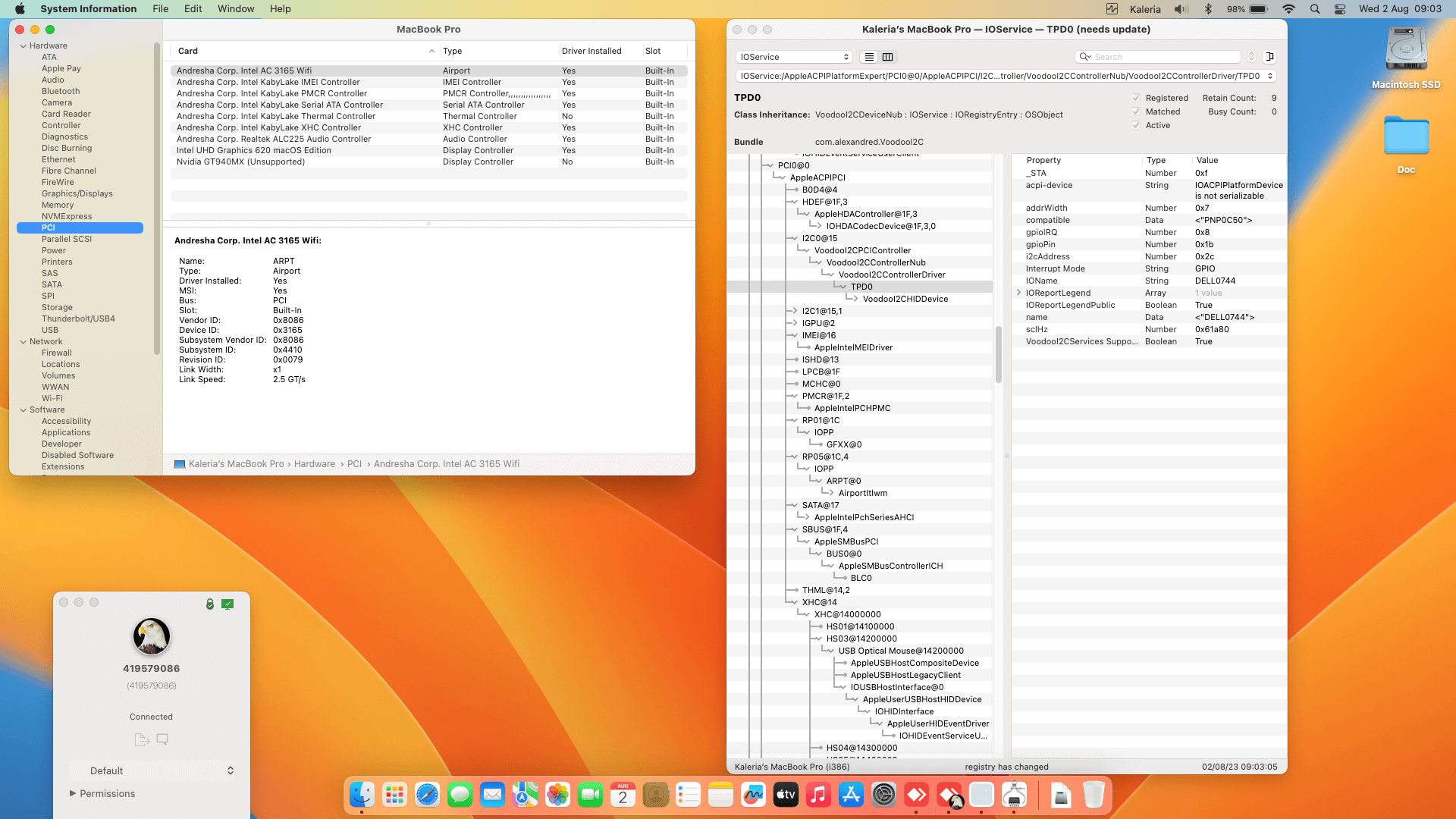 Dell Inspiron 17 7779 2 in 1 [KabyLake   Intel UHD 620 + I2C]   OpenCore 1